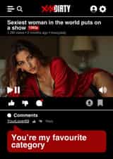 Naughty Valentine's Day Card - For Her - You're My Favourite Category created by Wits & Giggles