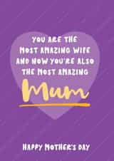 Cute Mother's Day Card - First Mother's Day - Heart created by Bev O'Connor || @oconnordesign