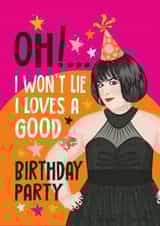 Funny Birthday Card - Nessa - I Loves A Good Birthday Party created by Atwood & Atwood
