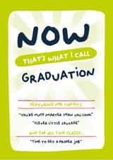 Funny Graduation Card - Now That's What I Call Graduation - Top Hits created by PaperJam Print Co.