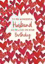 Classic Birthday Card - Wonderful Husband created by The Boy and the Bear