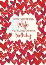 Classic Birthday Card - Wonderful Wife created by The Boy and the Bear