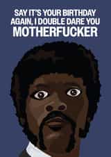 Funny Birthday Card - Pulp Fiction - Bon Anniversaire created by Hello Sausage