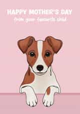Cute Mother's Day Card - From the Dog - Jack Russell created by Choo Choo