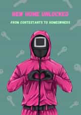 Funny New Home Card - Squid Game created by GawjusCards