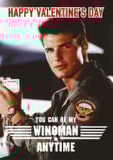 Funny Valentine's Day Card - Top Gun - Wingman created by CARD MASTER LDN