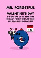 Mr. Forgetful - Humorous Valentine's Day Card created by Mr. Men