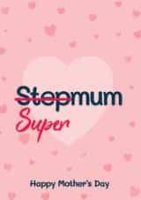 Cute Mother's Day Card - Super Step Mum created by Bev O'Connor || @oconnordesign