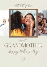 Personalised Mothers Day Photo Card created by Choo Choo  - Classic Mother's Day Card - Grandmother And Me