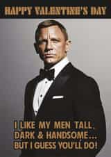 Cheeky Valentine's Day Card - James Bond - I Guess You'll Do! created by CARD MASTER LDN