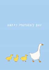 Cute Mother's Day Card - Mother Duck - Baby Ducks created by Isabella