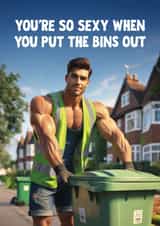 Face Swap Birthday Card – Sexy Bin Man Doll – Rude Funny Personalised created by Woody's Design