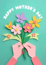 Modern Mother’s Day Card - Flowers - Crafts created by StudioMerryCo