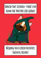Cute Traitors Theme Get well soon card - Banish that sickness created by Natalie Tuck