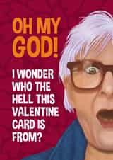 Funny Valentine's Day Card - The Traitors - Linda created by Atwood & Atwood