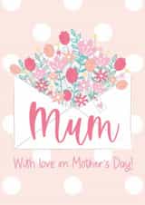 Pretty floral card for Mother's day created by Blue Butterfly Paperie