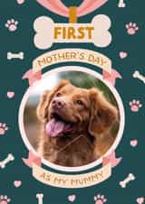 Personalised Mothers Day Photo Card created by The Pattern Press - Cute Mother's Day Card - First Mother's Day - From The Dog
