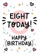 Girls 8th Birthday Card - For Her created by Lyndsay Moon