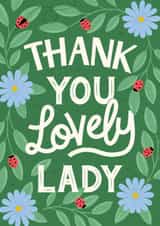 Cute Thank You Card - For Her - Ladybird created by by Rachel Manzano