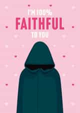 Fun Valentine's Day Card - The Traitors - 100% Faithful created by Guilty Cards
