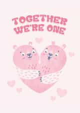 Cute Anniversary Card - Together We're One created by Sir13