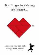 Tangram Puzzle - Valentines - Heart - Boyfriend Girlfriend Partner Husband Wife created by Ant&Vic UK