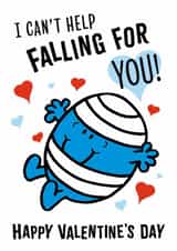 Funny Mr. Men Valentine's Day Card - Mr. Bump created by Mr. Men