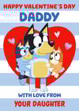 Cute Bluey Valentine’s Day Card for Daddy - From Daughter created by Danilo