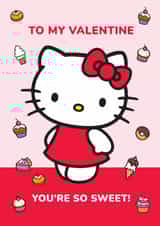 Cute Hello Kitty Valentine’s Day Card - You’re So Sweet! created by Danilo