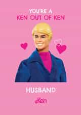 Ken Valentine’s Day Card For Husband – ‘Ken Out of Ken’ Design – Gay – LGTBQ+ created by Danilo