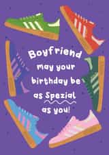 Punny Birthday Card - For Boyfriend - Trainers created by @Laura Lonsdale Designs