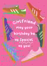 Fun Birthday Card - For Girlfriend - Trainers created by @Laura Lonsdale Designs