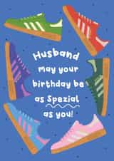 Fun Birthday Card - For Husband - Trainers created by @Laura Lonsdale Designs