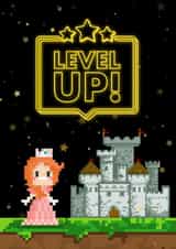 Cute Girl Gamer Level Up Birthday Card created by Trickyy