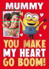 Personalised Valentines Day Photo Card created by Danilo - Personalised Minions Valentine's Day Photo Card for Mummy - Boom!