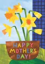 Arty Mothers Day Card - Daffodils created by Catherine Pape