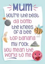 Cute Mother's Day Card - Mean The World To Me created by Presents Felt