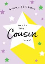 Classic Birthday Card - For Cousin - Stars created by Michelle Fiedler Design