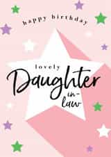 Classic Birthday Card - For Daughter-In-Law - Stars created by Michelle Fiedler Design