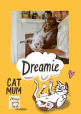 Personalised Mothers Day Photo Card created by @AimeeStevens.Design - Cute Mother's Day Card - From The Cat - Dreamies