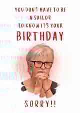 Funny Birthday Card - Linda - The Traitors created by Printo Saurus