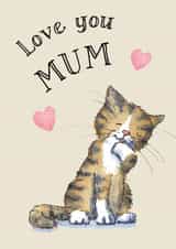 Cute Mother's Day Card - Tabby Cat created by Kate Garrett