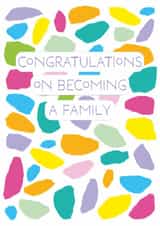 Fun New Baby Card - Adoption - Becoming A Family created by size3art