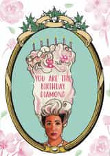 Cute birthday card for any Bridgerton fan or true diamond. created by Peatree Art