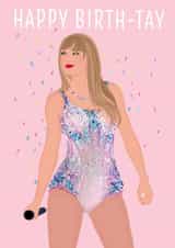 Fun Birthday Card - Taylor Swift - Happy Birth-Tay created by Jade Xav
