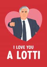 Funny Valentine's Day/Anniversary Card - Carlo Ancelotti - Pun created by The Cake Thief