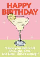 Arty Birthday Card - Margarita created by Jon Downer