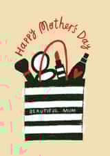 Arty Mother's Day Card - Sephora - Beautiful Mum created by @AimeeStevens.Design