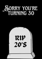 Funny 30th birthday card created by MasonsCreations
