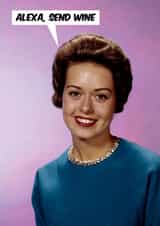 Funny Mother's Day Card - Send Wine created by Dean Morris Cards